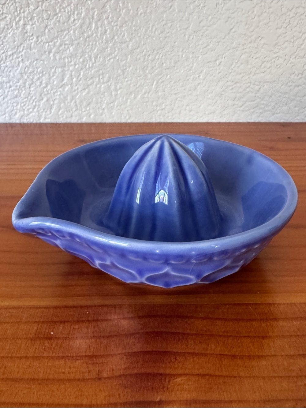 Anthropologie Ceramic Citrus Reamer in Periwinkle Blue